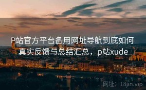 P站官方平台备用网址导航到底如何 真实反馈与总结汇总，p站xude