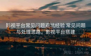 影视平台常见问题避坑经验 常见问题与处理思路，影视平台搭建