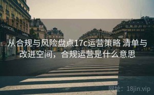 从合规与风险盘点17c运营策略 清单与改进空间，合规运营是什么意思