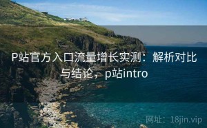 P站官方入口流量增长实测：解析对比与结论，p站intro