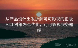 从产品设计出发拆解可可影视的正版入口 对策怎么优化，可可影视服务器端