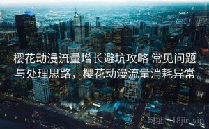 樱花动漫流量增长避坑攻略 常见问题与处理思路，樱花动漫流量消耗异常