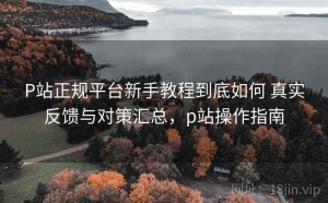 P站正规平台新手教程到底如何 真实反馈与对策汇总，p站操作指南