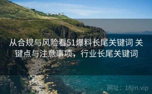 从合规与风险看51爆料长尾关键词 关键点与注意事项，行业长尾关键词