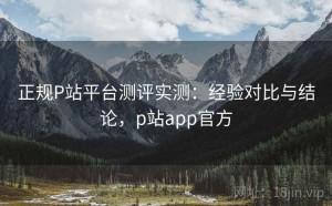 正规P站平台测评实测：经验对比与结论，p站app官方