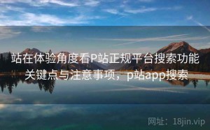 站在体验角度看P站正规平台搜索功能 关键点与注意事项，p站app搜索