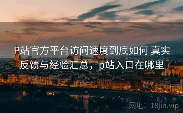 P站官方平台访问速度到底如何 真实反馈与经验汇总，p站入口在哪里