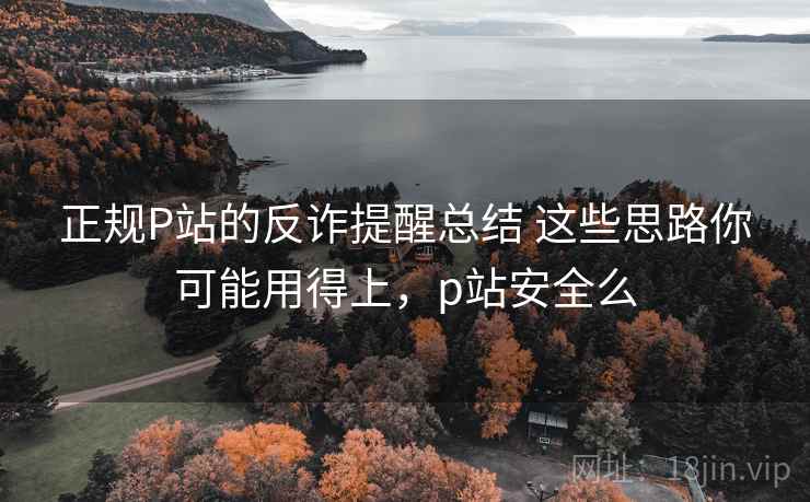 正规P站的反诈提醒总结 这些思路你可能用得上，p站安全么
