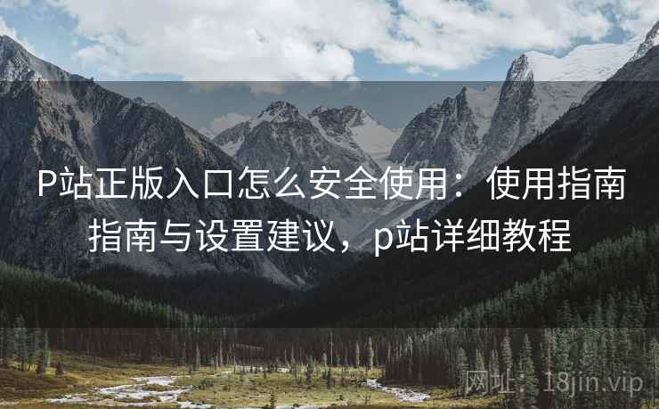 P站正版入口怎么安全使用：使用指南指南与设置建议，p站详细教程