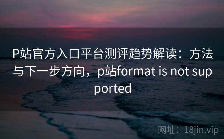 P站官方入口平台测评趋势解读：方法与下一步方向，p站format is not supported
