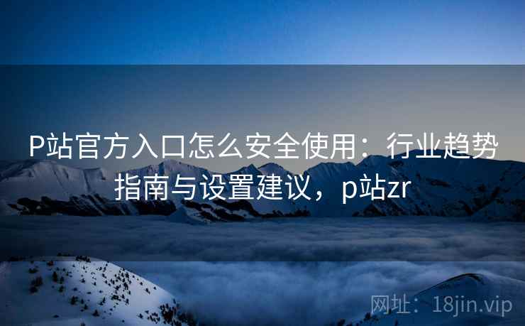 P站官方入口怎么安全使用：行业趋势指南与设置建议，p站zr