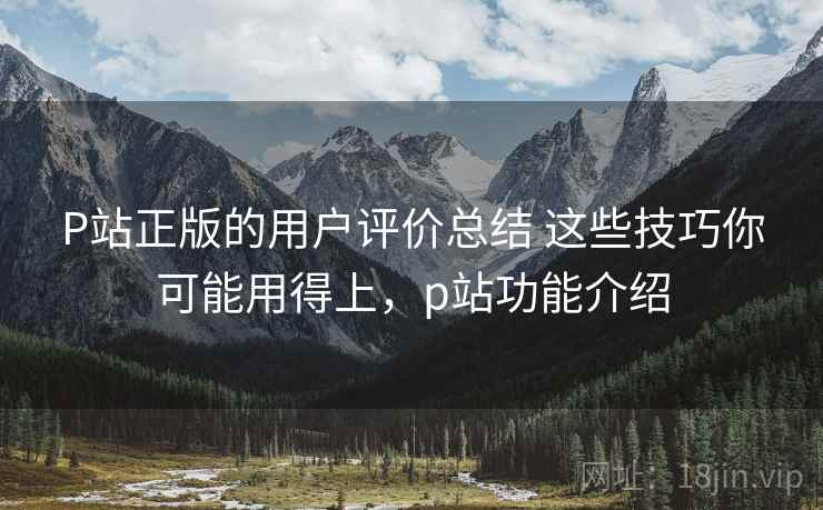 P站正版的用户评价总结 这些技巧你可能用得上,p站功能介绍 P站正版的用户评价总结 这些技巧你可能用得上,p站功能介绍