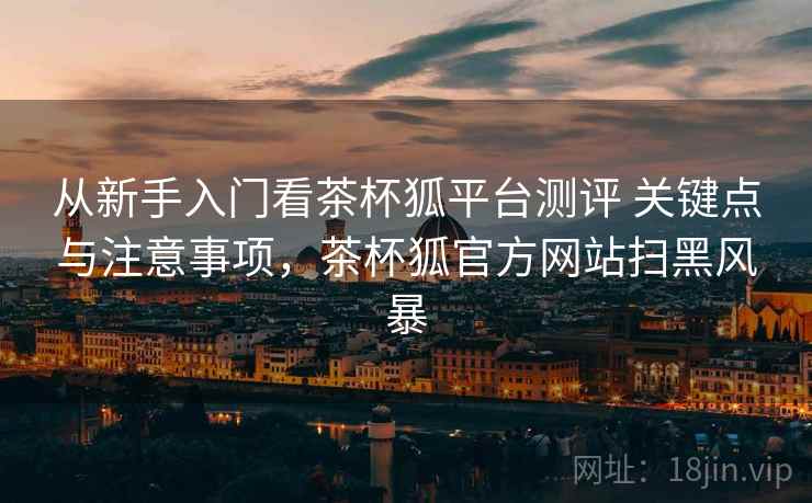 从新手入门看茶杯狐平台测评 关键点与注意事项，茶杯狐官方网站扫黑风暴