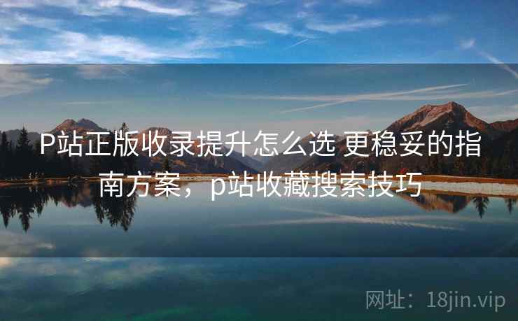 P站正版收录提升怎么选 更稳妥的指南方案，p站收藏搜索技巧