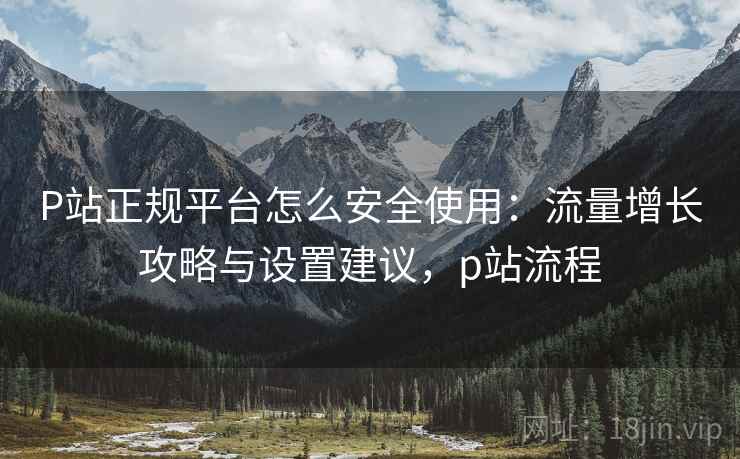 P站正规平台怎么安全使用:流量增长攻略与设置建议,p站流程 P站正规平台怎么安全使用:流量增长攻略与设置建议,p站流程